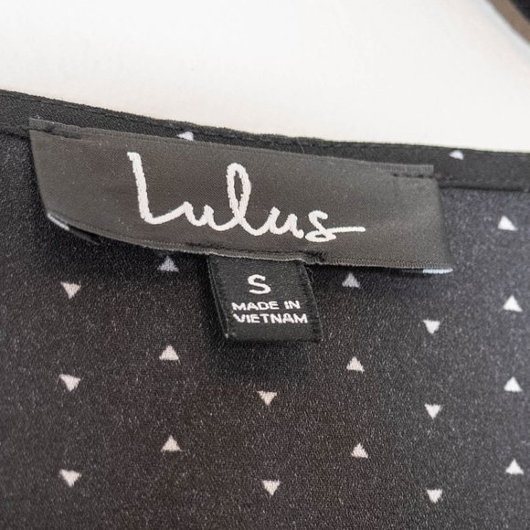 Lulu's Farah Black Print Midi Wrap Dress - Picture 8 of 15